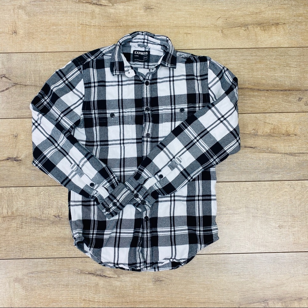 Express long sleeve flannel shirt